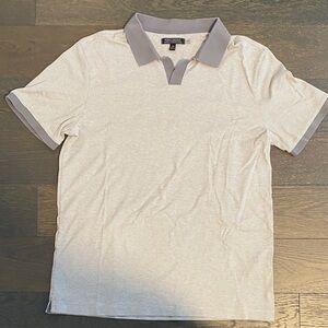 Banana Republic Light Gray Polo Shirt